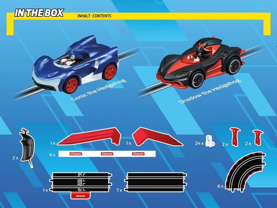 Писта Carrera Sonic 4.3 метра с две колички 4.3 метра