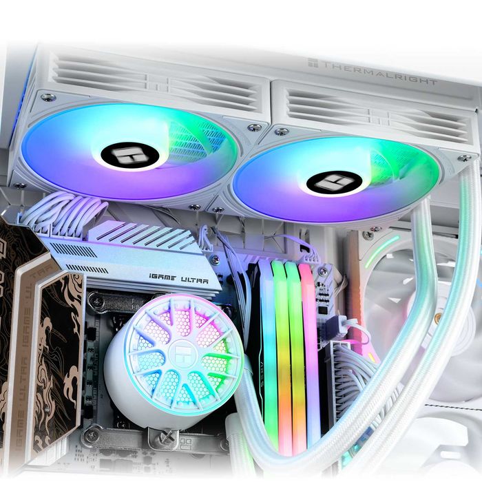 Cooler CPU AIO Thermalright Aqua Elite 240 ARGB White V6, Resigilat