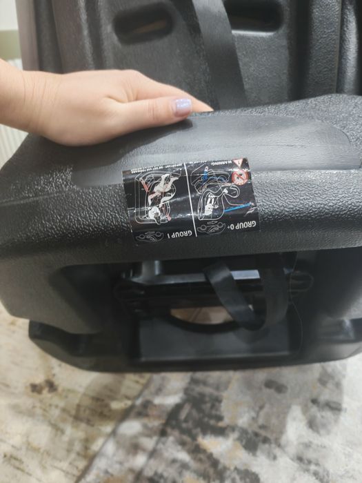 Scaun auto JUJU Little Rider JU1200-DC-GREY-D-RED, 5 puncte, 0 - 18kg,