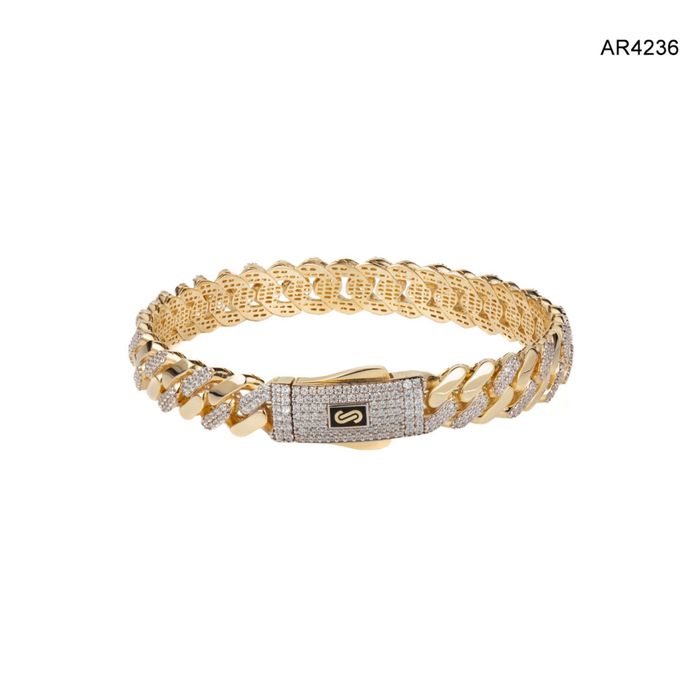 Bratara Aur 14K Monaco Chain AR4236 14.75g
