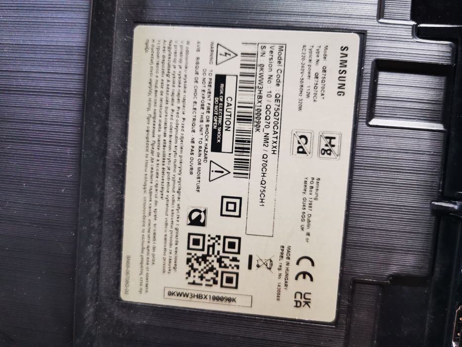 Dezmembrez Samsung 189 Cm QE75Q70CAT