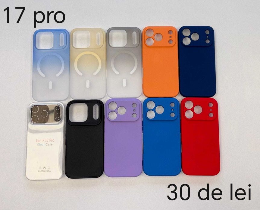 Huse, Folii, Cabluri iPhone 17 Pro - Montaj gratuit folie