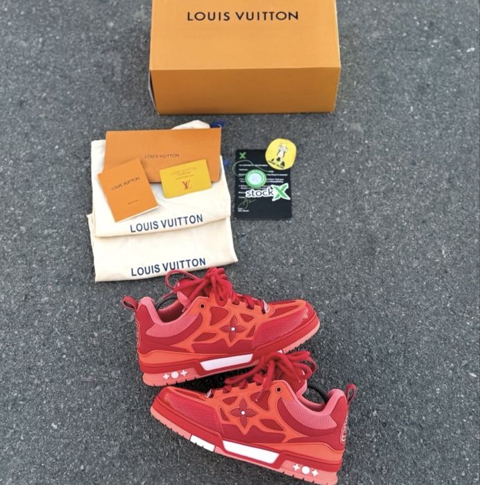 adidasi sneakers louis vuitton skate red