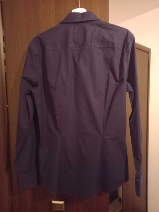 Cămașă originală Pepe Jeans, neagră,  mărimea L