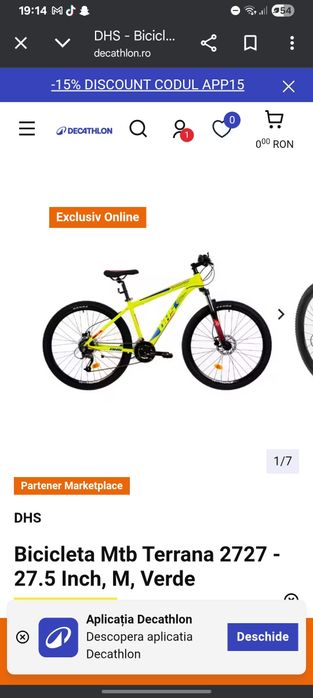 Vand  bicicleta si trotineta electrică