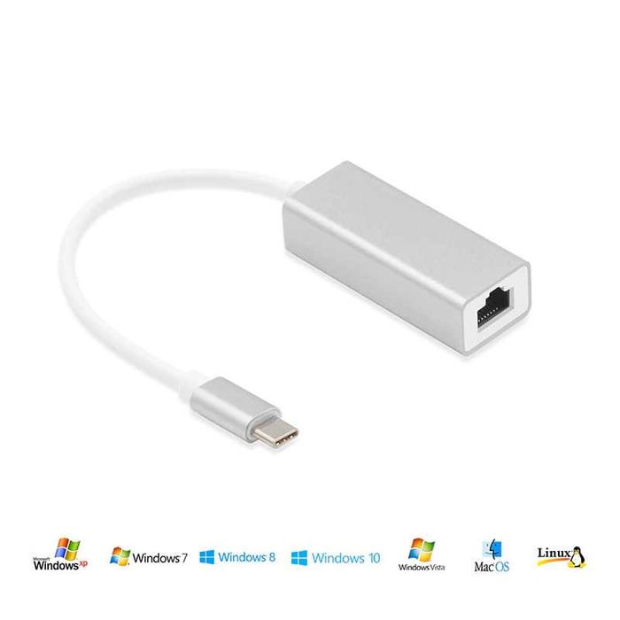 Мрежова карта STELS RL99, USB Type-C към RJ45, Gigabit LAN адаптер