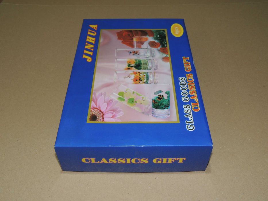 Комплект от 6 броя нови стъклени чаши Цена: 10.23 €