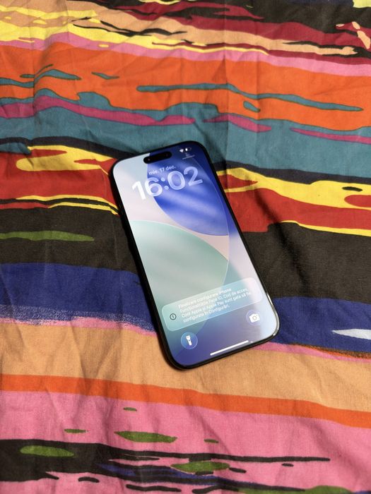 Iphone 16 pro 256gb negru impecabil 10/10 ca nou
