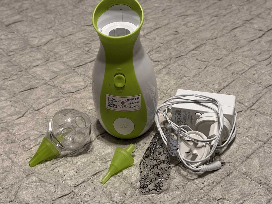 Nosiboo Go – aspirator nazal portabil pentru bebeluși, kit complet