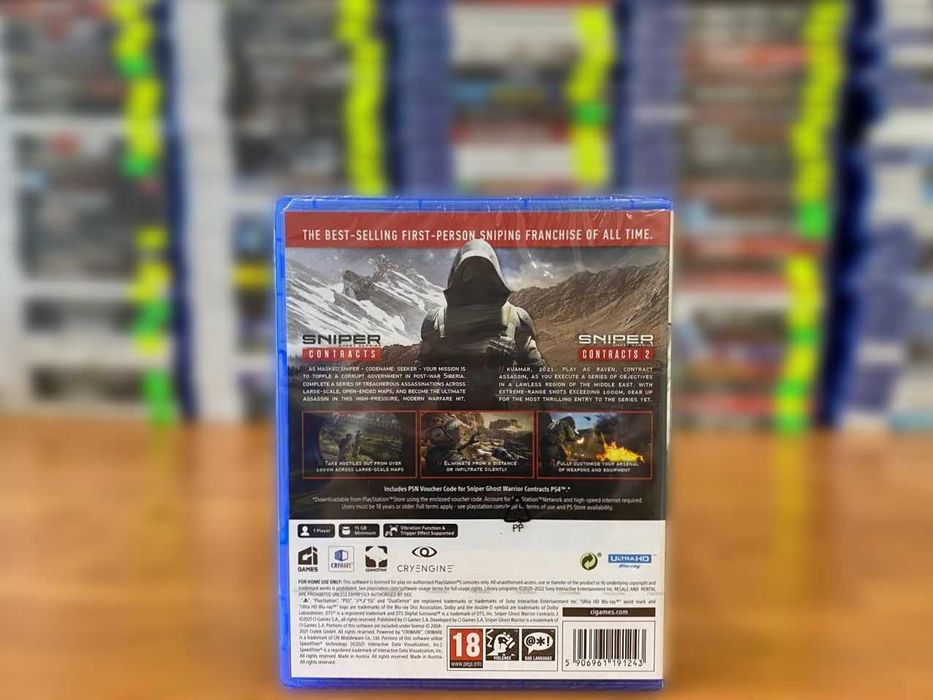 НОВЫЙ Sniper: Ghost Warrior Contracts 1+2 PS5/ Cнaйпep Пс 5 Много Игр
