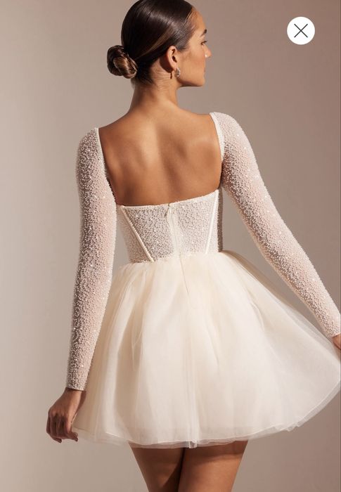 Oh polly официална бяла рокля