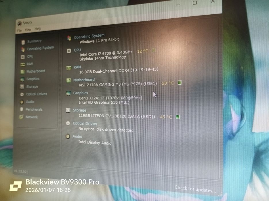 Pc, unitate  i7 6700  ,16  gb ddr4, ssd m2