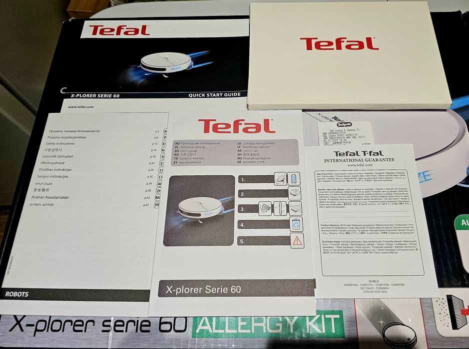 Робот пылесос TEFAL, серии 60, RG7447WH
