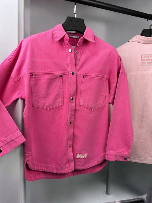 Дамска дълга дънкова риза - яке в 4 цвята