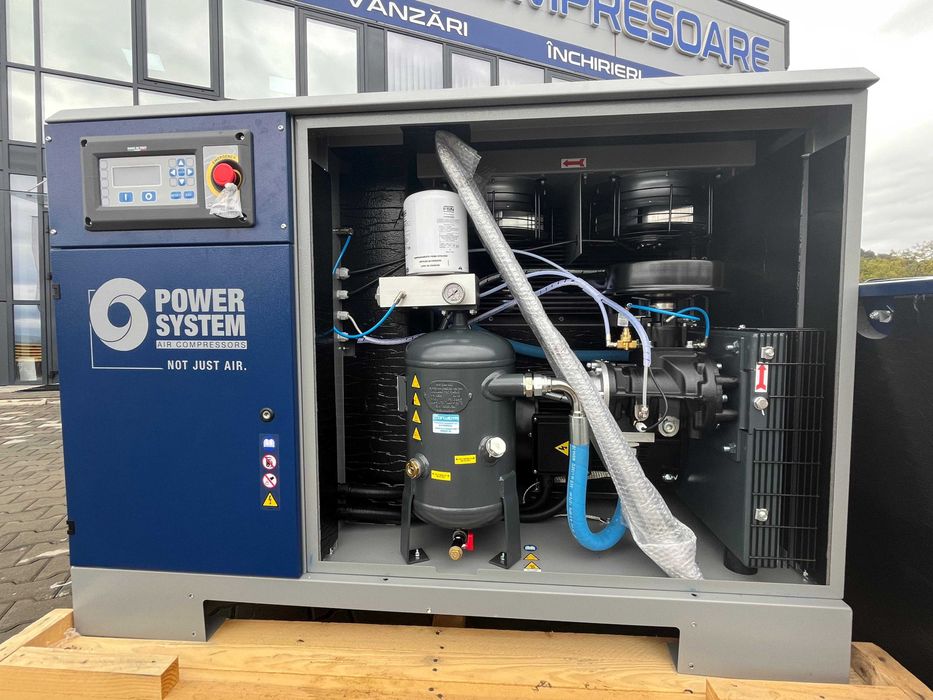 Compresor NOU cu surub - Power System Kelvin 18.5KW, 10 BAR cu uscator