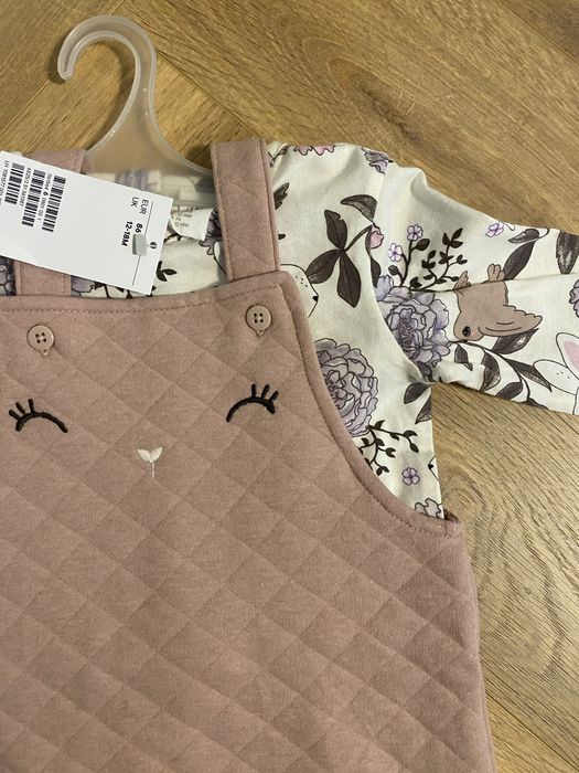 Set - Salopeta si bluza H&M masura 86 nou 1. 6 an - 2 ani