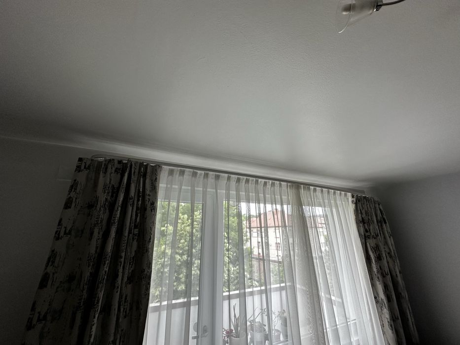 Draperie noua, gri, albastru, minimalist