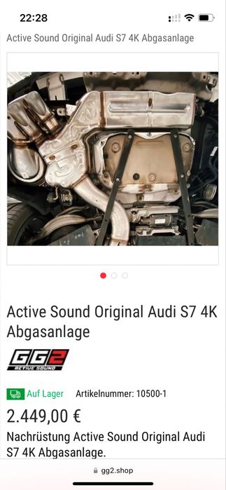 Спортен V8 звук Audi A6/A7 C8 4K Active Sound генерация S6 S7 дизел