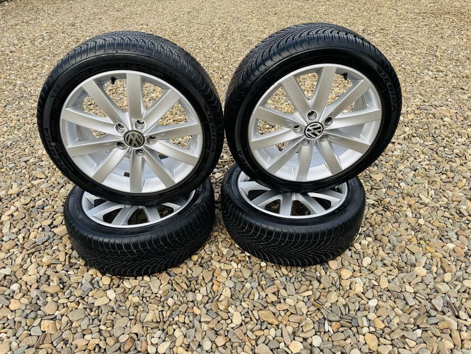 Vând Jante Originale Vw 5x112 cu cauciucuri noi 225/45/17 (94V)