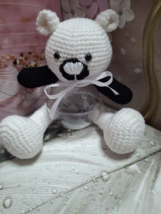 Плетена играчка мече