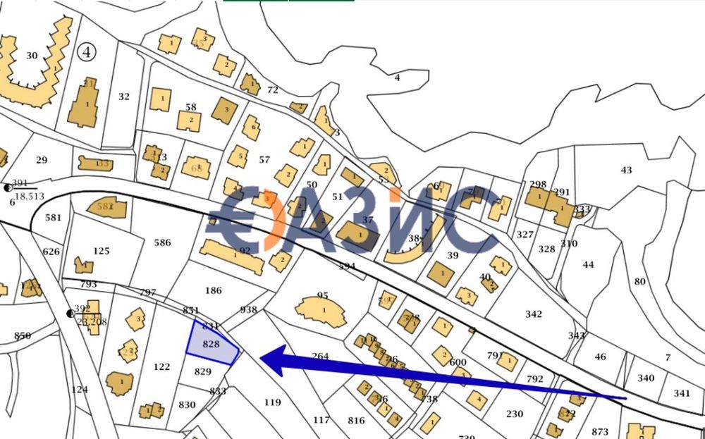 Парцел в УПИ с частично застрояване в р-не Буджака, Созопол, 549 кв. м