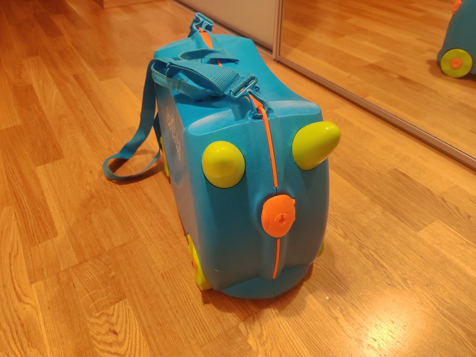 Troler copii TRUNKI Terrance, 46 cm, albastru deschis