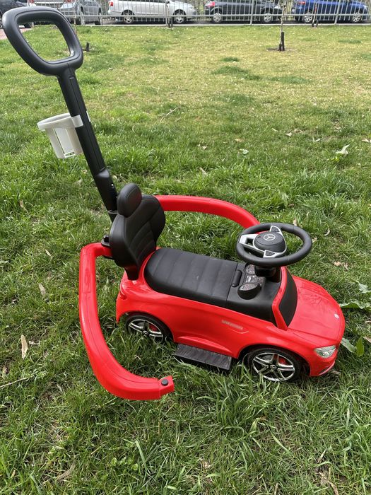 Masinuta 3 in 1 pentru copii, Mercedes AMG Red, Milly Mally