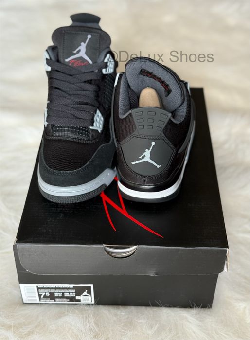 Air Jordan 4 Retro Black Canvas Full Box Verificare Colet Size 35,5-45