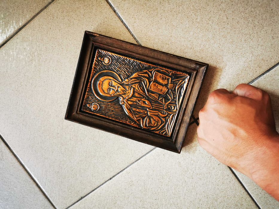 Икона медна Иисус