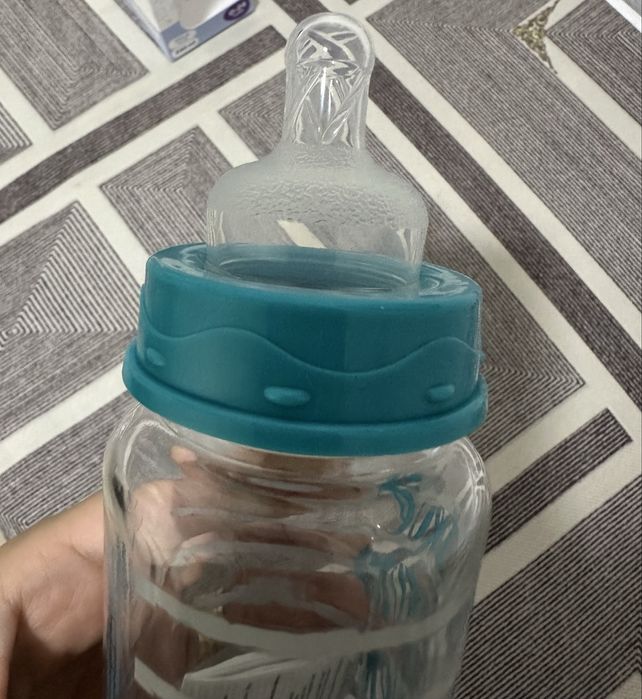 Biberon din sticla cu gât larg Baby nova