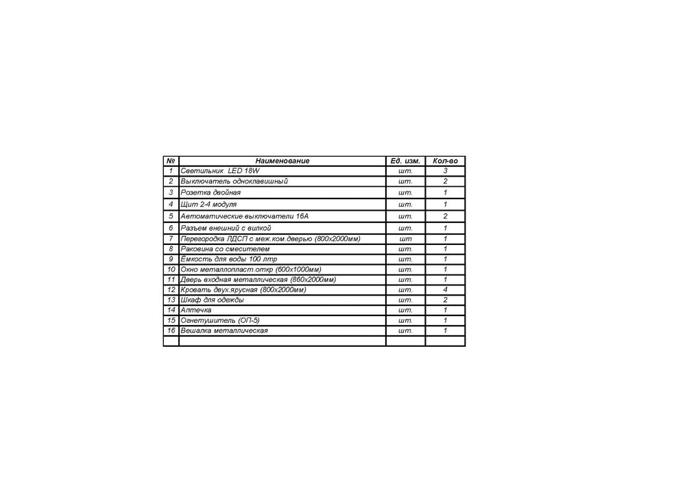 Жилой Контейнер на 4 человека