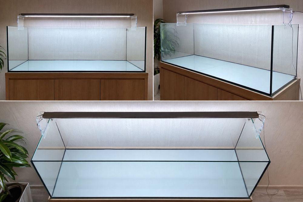 новый аквариум 220л на заказ