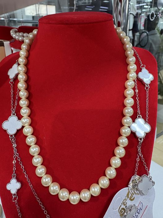 Ожерелье из натурального жемчуга