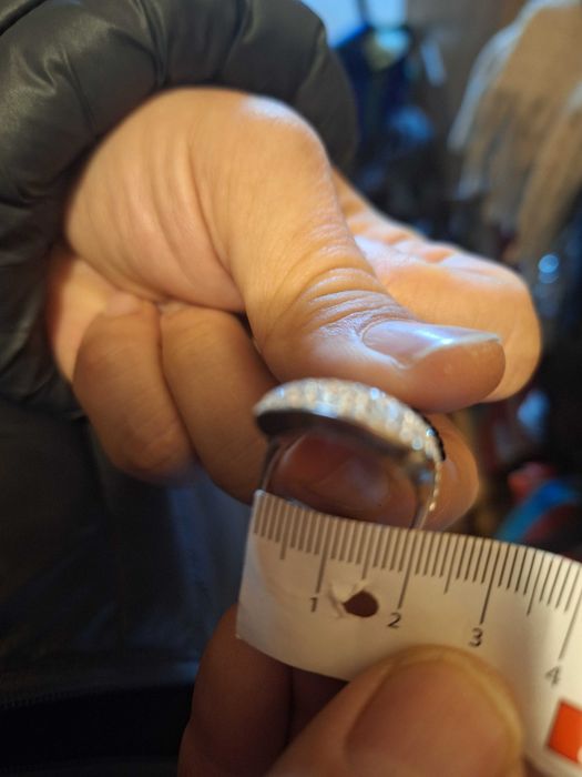 Сребърен пръстен с камъни Swarovski