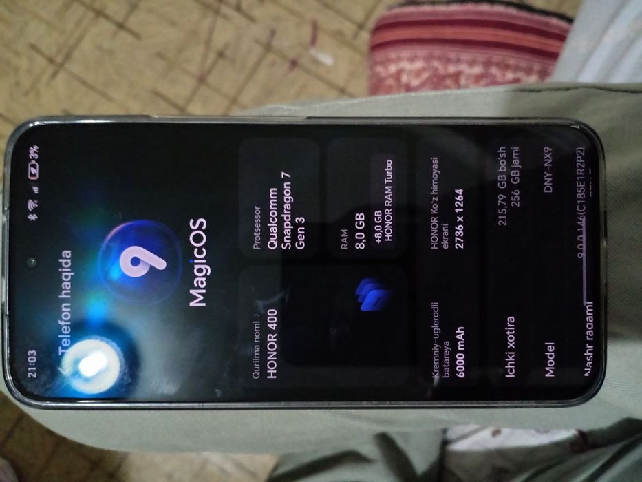 Honor 400 12 ga 256