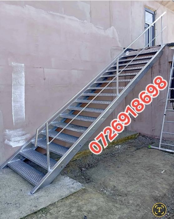 Confectionam scarii metalice zincate exterioare și pentru incendii , p