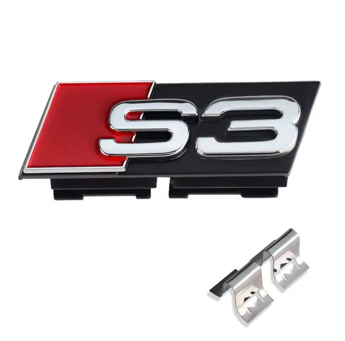 Set embleme fata/spate AUDI Sline Emblema grila / haion S3 S4 S5 S6 S7