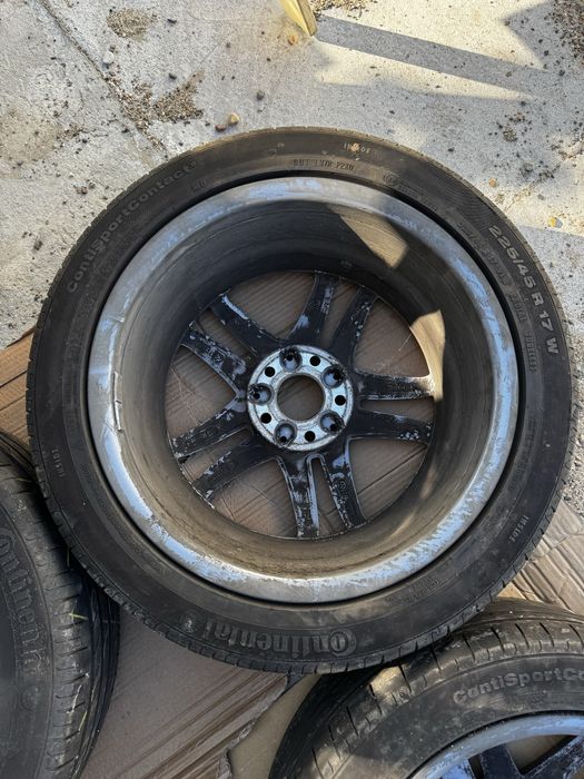 Оригинални Mercedes джанти 17 с летни гуми Continental