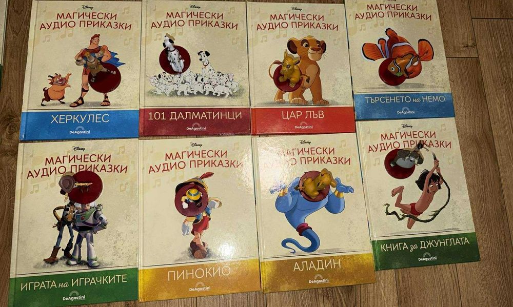 Лот Тонколона Магически аудио приказки Дисни+ 6 книги с фигурки