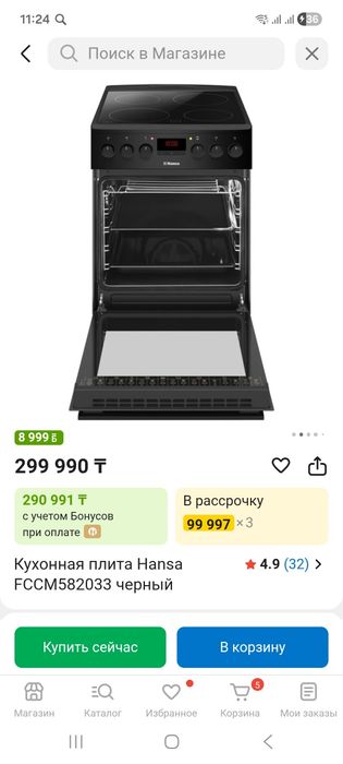 Кухонная плита Hansa