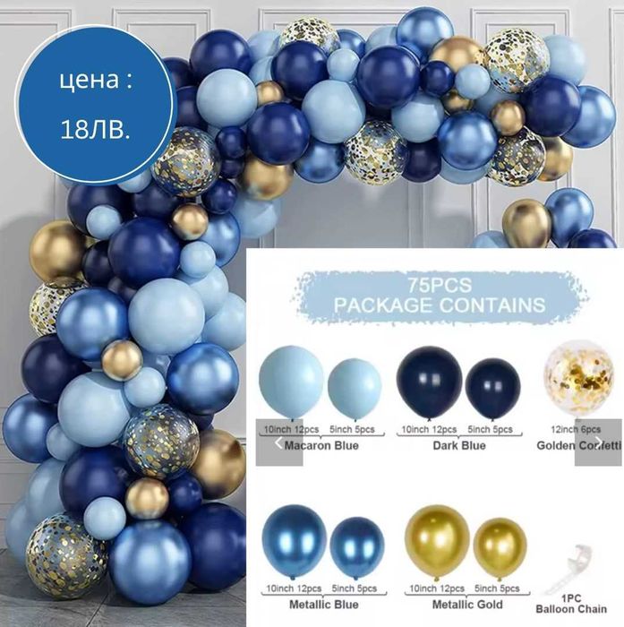 Сетове балони за арка и всякакви поводи (кръщене , рожден ден ,сватба)