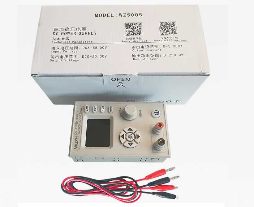 Sursa laborator 50V 5A WZ5005 USB C sursa de curent continuu reglabila
