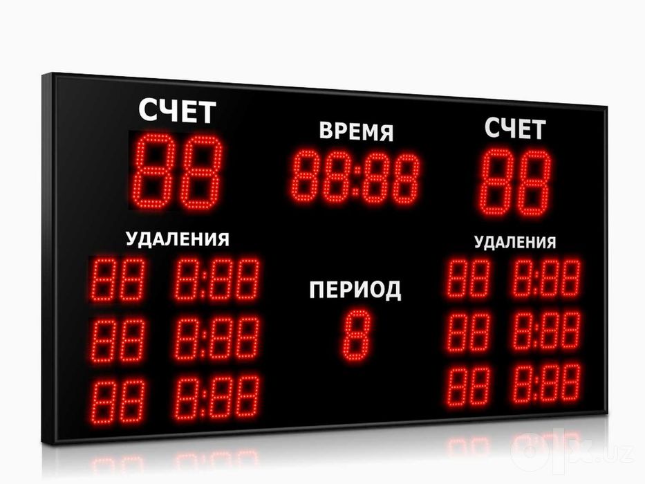 Спортивное табло, табло курса валют и часы LED
