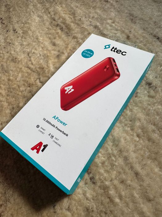 Нова външна батерия - Power bank A1 ttec 10000 mAh капацитет