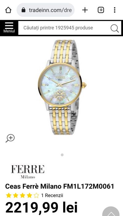 Ceas Dama Ferrè milano