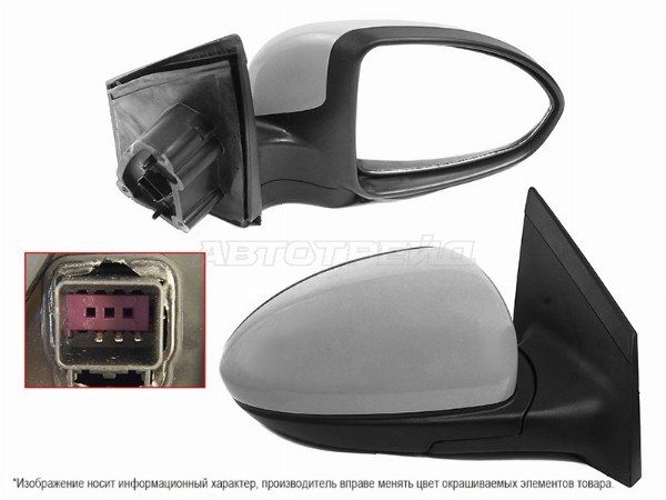 Зеркало  RH 3 контакта Chevrolet Cruze