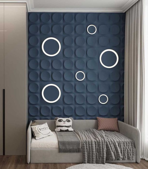 Декоративни 3D панели - 3д гипсови панели, облицовки за стени 0012