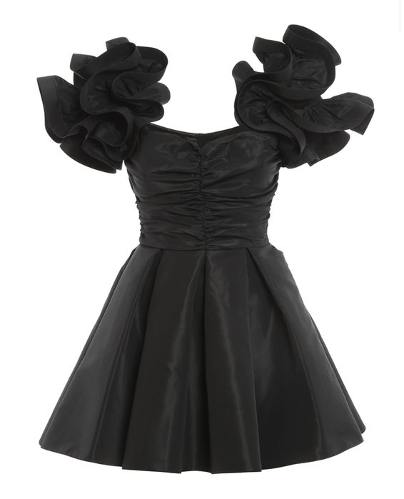 Elisabetta Franchi къса черна рокля