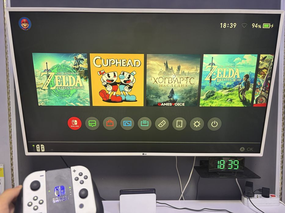 Прошитый Nintendo Switch Oled