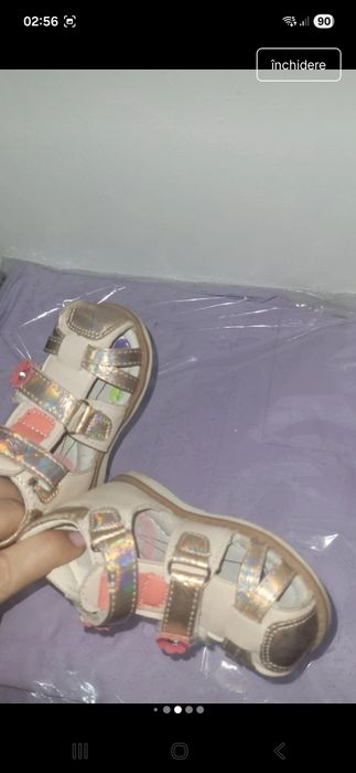 Sandale bebe fata marime 20 piele